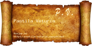 Pastila Veturia névjegykártya